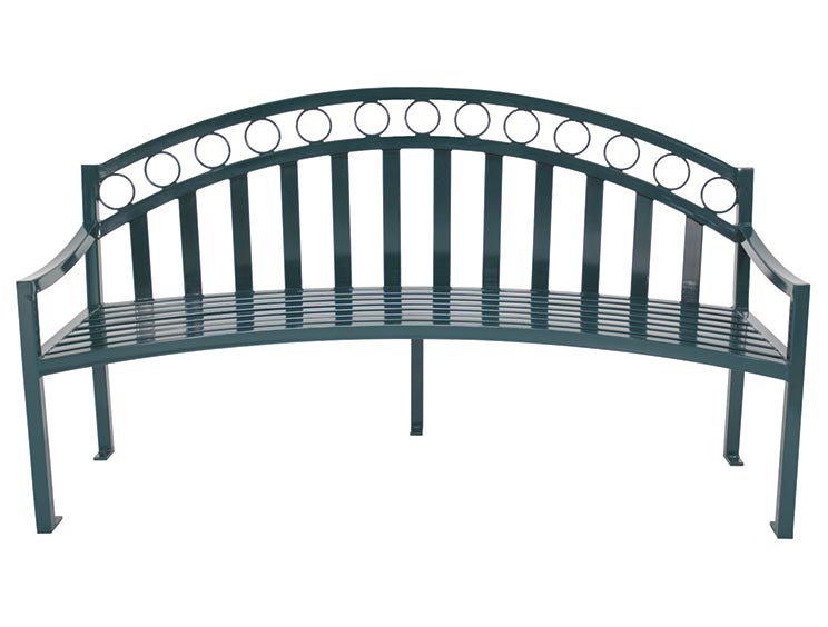 ATLANTA CURVED BENCH WITH BACK