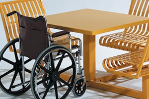 Hapsburg table set with ADA accessibility