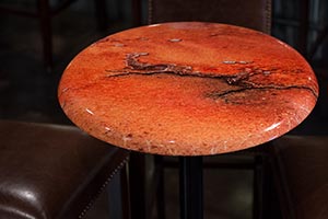 Contra bar table top with artistic Abstract Photography