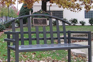 McConnell Bench with commemorative Plaque