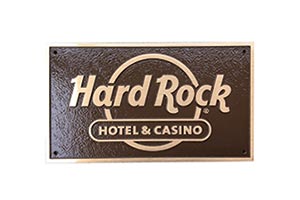 Hard Rock Cafe cast bronze plaque