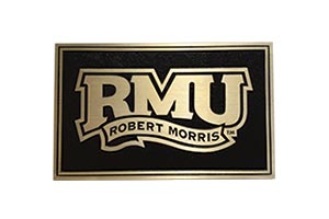 Robert Morris University cast bronze plaque