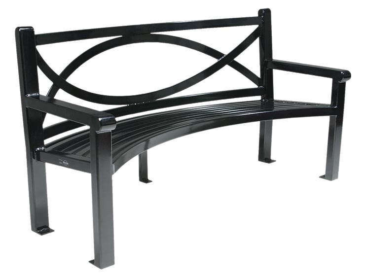 YUMA CURVED BENCH WITH BACK