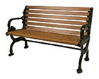 Rosedale Bench with Back