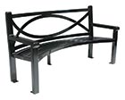 Yuma Curved Bench with Back