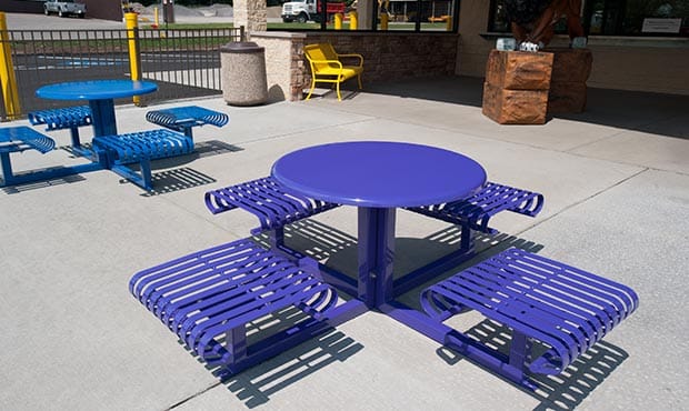 Hapsburg table sets at a playground