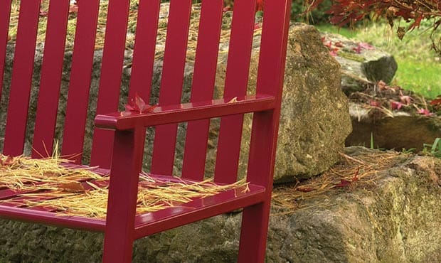 Thendara Bench in the Fall