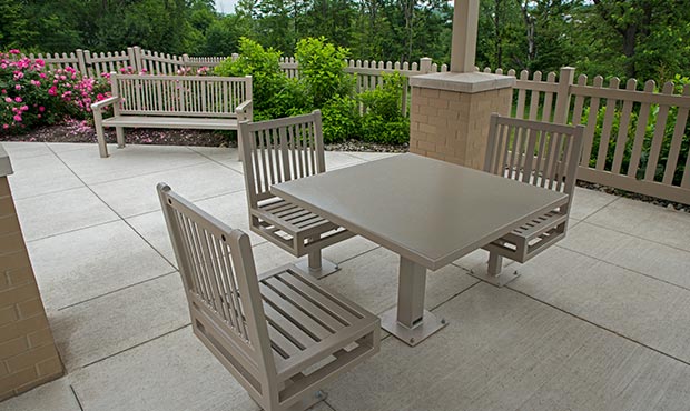 ADA accessible Reading table set