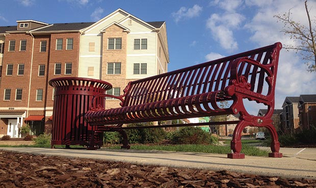 Lamplighter bench and Midtown litter