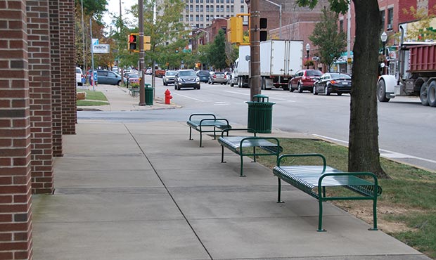 Pullman Flat Benches installed in Butler, Pennsylvania