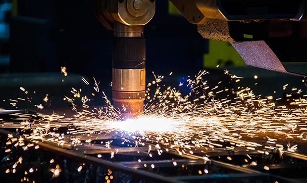 Laser cutting steel pieces for site furnishings