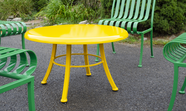 Picture of Colorful coffee tables and social seating.