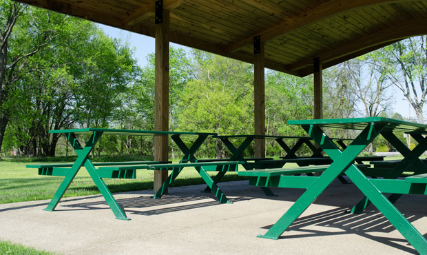 Picture of Keystone Ridge Designs Product on Site - Breakwater Picnic Table
