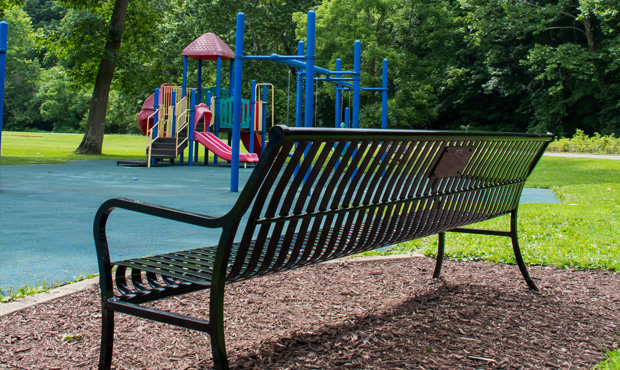 Picture of Keystone Ridge Designs Product on Site - Pullman Bench in Playground