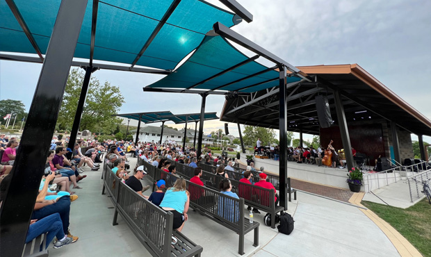 Picture of Keystone Ridge Designs Product on Site - Reading Benches at Amphitheater