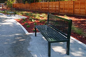 Reading Benches with Back and no arms