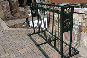 Custom ski rack laser cut