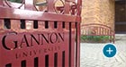 Custom branded Atlanta Dual Trash / Recycling Receptacles at Gannon University