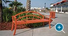 Kerrington Bench with Back at Broadway at the Beach