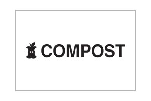 Standard Compost Decal for receptacle lids