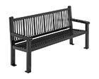 Reading bench with back