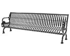 Lamplighter bench with back
