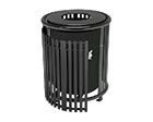 Reading litter receptacle